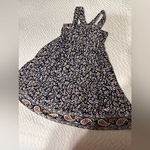Toddler navy floral dress